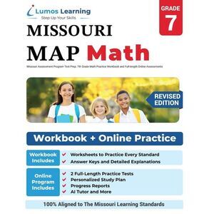 Missouri Assessment Program Test Prep: 7th Grade Math Practice Workbook and Full